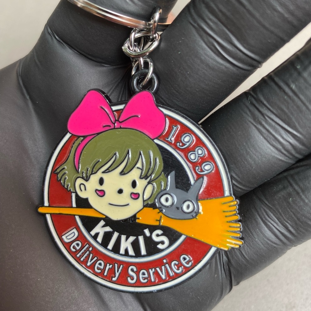 Kiki Delivery Service Gigi Metal Keychain Hayao Miyazaki